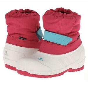 Adidas Winterfun K Toddler Size 10 Pink Snow Boots Primaloft Strap Waterproof